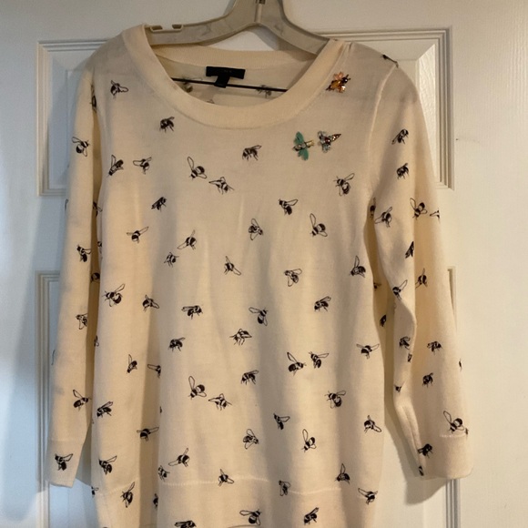 Jcrew Bee Tippi Sweater with jewel embellishments - Picture 2 of 7